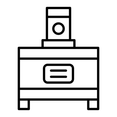 Infaq Simgesi, Basit Siyah ve Beyaz Vektör İllüstrasyonu