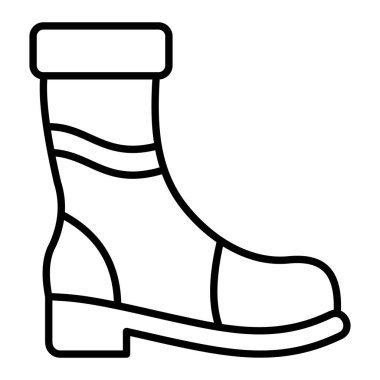 Balıkçı Botları Simgesi, Basit Siyah ve Beyaz Vektör İllüstrasyonu