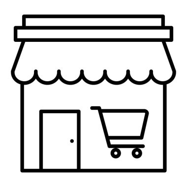 Simgeyi Sakla, Basit Siyah ve Beyaz Vektör İllüstrasyonu