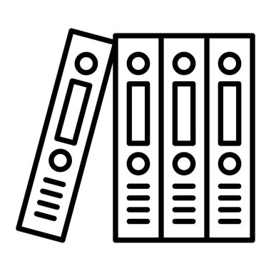 Bağlayıcı Simgesi, Basit Siyah ve Beyaz Vektör İllüstrasyonu