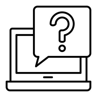 Satır simgesi, Basit Siyah ve Beyaz Vektör İllüstrasyonu