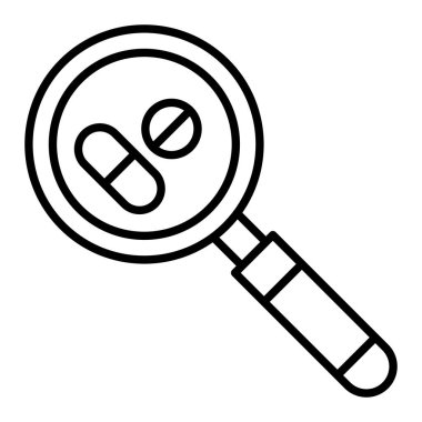 Simge Ara, Basit Siyah ve Beyaz Vektör İllüstrasyonu