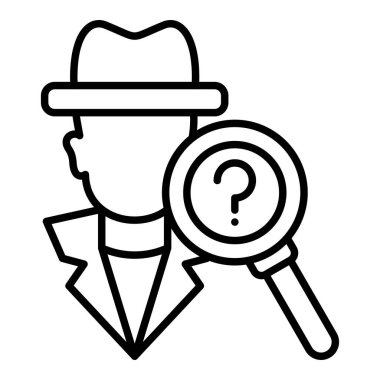 Casus satırı simgesi, Basit Siyah ve Beyaz Vektör İllüstrasyonu