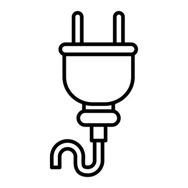 Simge Simgesi, Basit Siyah ve Beyaz Vektör İllüstrasyonu