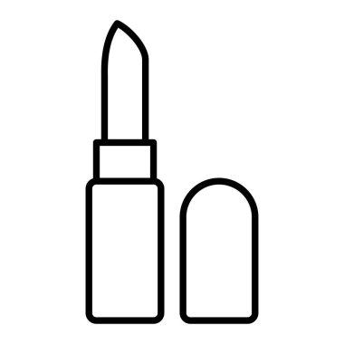 ruj Simgesi, Basit Siyah ve Beyaz Vektör İllüstrasyonu