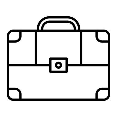 Evrak Dosyası Simgesi, Basit Siyah ve Beyaz Vektör İllüstrasyonu