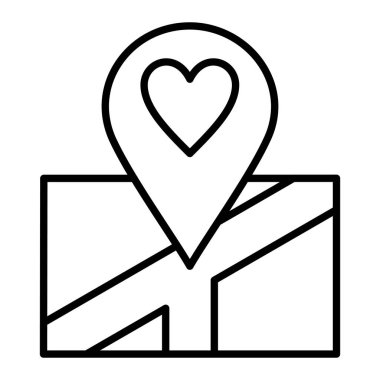 İğne Noktası Simgesi, Basit Siyah ve Beyaz Vektör İllüstrasyonu