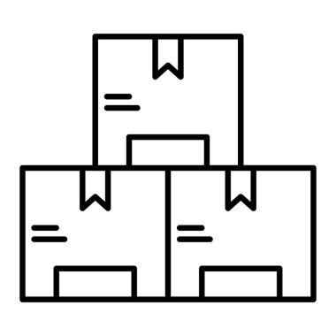 İkmal Simgesi, Basit Siyah ve Beyaz Vektör İllüstrasyonu