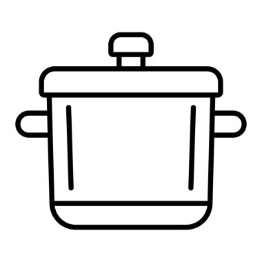 Esrar Simgesi, Basit Siyah ve Beyaz Vektör İllüstrasyonu