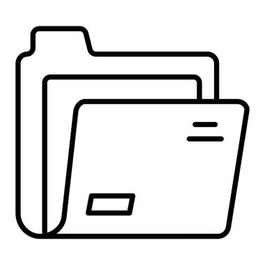 Dizin satırı simgesi, Basit Siyah ve Beyaz Vektör İllüstrasyonu