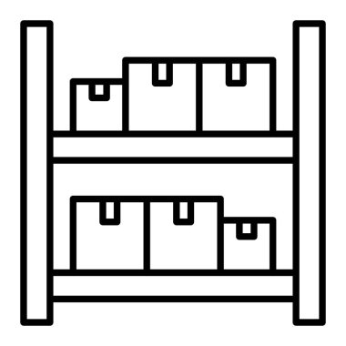Hisse satışı simgesi, Basit Siyah ve Beyaz Vektör İllüstrasyonu