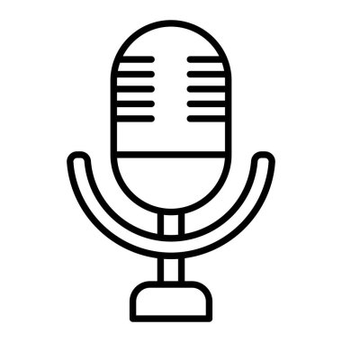 Kayıt Simgesi, Basit Siyah ve Beyaz Vektör İllüstrasyonu