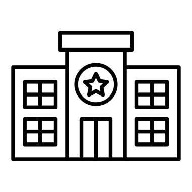 Simge Oluşturma Simgesi, Basit Siyah ve Beyaz Vektör İllüstrasyonu