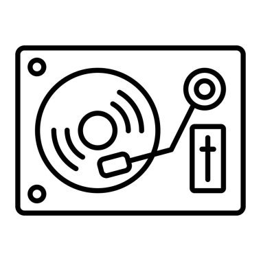 Dönüştürülebilir satır simgesi, Basit Siyah ve Beyaz Vektör İllüstrasyonu