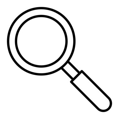 Simge Ara, Basit Siyah ve Beyaz Vektör İllüstrasyonu