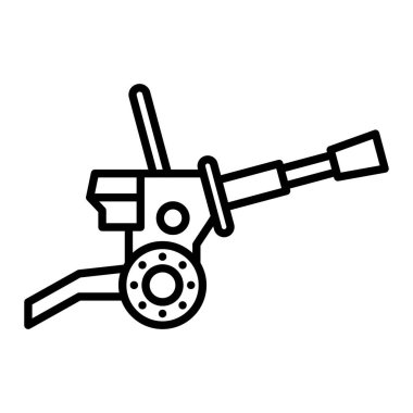 Top Simgesi, Basit Siyah ve Beyaz Vektör İllüstrasyonu