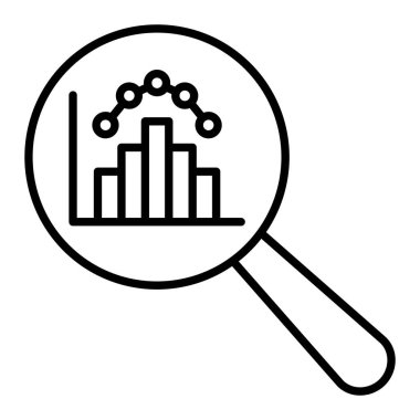 Simge Ara, Basit Siyah ve Beyaz Vektör İllüstrasyonu