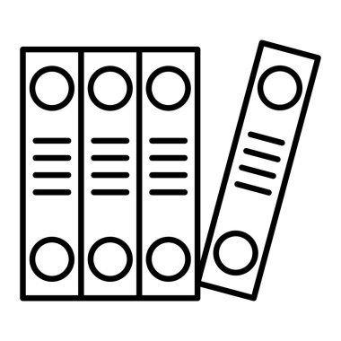 Bağlayıcı Simgesi, Basit Siyah ve Beyaz Vektör İllüstrasyonu