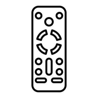 Uzak Simge, Basit Siyah ve Beyaz Vektör İllüstrasyonu