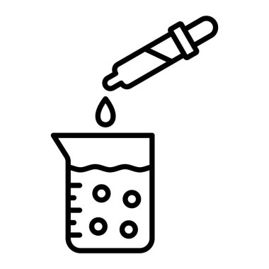 Düşüren Simgesi, Basit Siyah ve Beyaz Vektör İllüstrasyonu