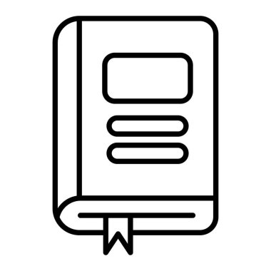 Kılavuz Simge, Basit Siyah ve Beyaz Vektör İllüstrasyonu