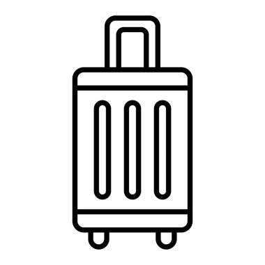 Sandık Simgesi, Basit Siyah ve Beyaz Vektör İllüstrasyonu