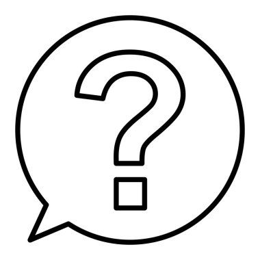 Simge, Basit Siyah ve Beyaz Vektör İllüstrasyonuComment