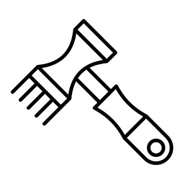 Yumuşatıcı Simgesi, Basit Siyah ve Beyaz Vektör İllüstrasyonu