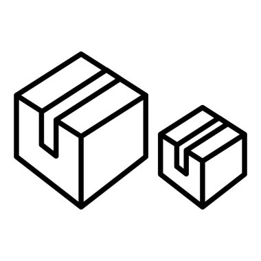 Biyolojik çözünebilir ambalaj hattı simgesi, Basit Siyah ve Beyaz Vektör İllüstrasyonu