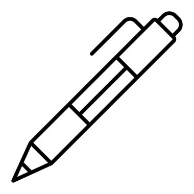 Tükenmez Simge, Basit Siyah ve Beyaz Vektör İllüstrasyonu