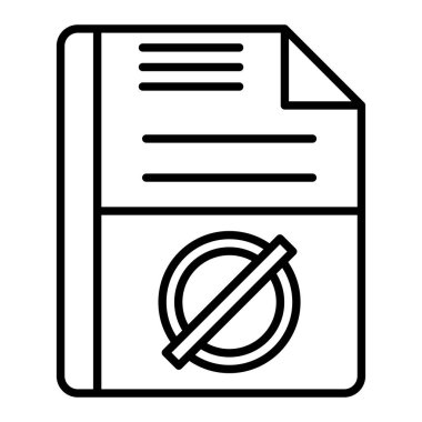 Simge, Basit Siyah ve Beyaz Vektör İllüstrasyonunu Yetkilendir