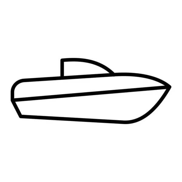 stock vector Spead Boat Icon, Simple Black And White Vector Illustration