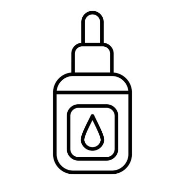 Asal Simge, Basit Siyah ve Beyaz Vektör İllüstrasyonu