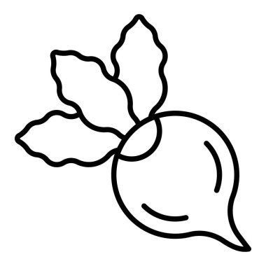 Pancar çizgisi simgesi, Basit Siyah ve Beyaz Vektör İllüstrasyonu