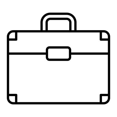 Evrak Dosyası Simgesi, Basit Siyah ve Beyaz Vektör İllüstrasyonu