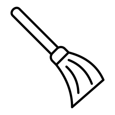 Simgeyi Temizle, Basit Siyah ve Beyaz Vektör İllüstrasyonu