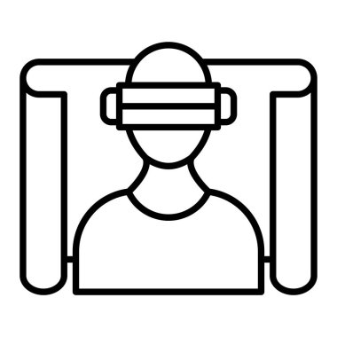 Simülasyon Simgesi, Basit Siyah ve Beyaz Vektör İlülasyonu