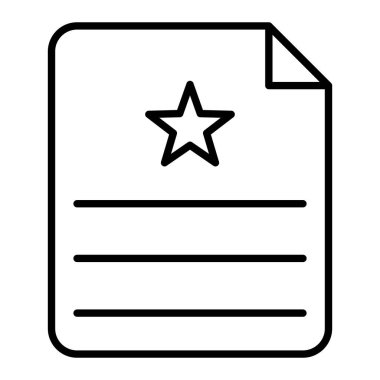 Betik Simgesi, Basit Siyah ve Beyaz Vektör İllüstrasyonu