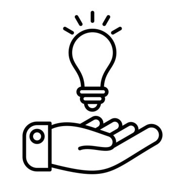 Bulmaca Simgesi, Basit Siyah ve Beyaz Vektör İllüstrasyonu