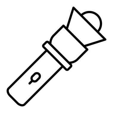 El feneri Simgesi, Basit Siyah ve Beyaz Vektör İllüstrasyonu