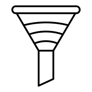 Huni Simgesi, Basit Siyah ve Beyaz Vektör İllüstrasyonu