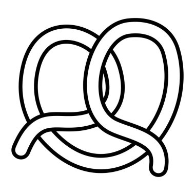 Simge Simgesi, Basit Siyah ve Beyaz Vektör İllüstrasyonu