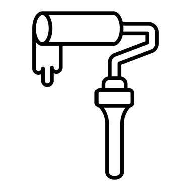 Paten Simgesi, Basit Siyah ve Beyaz Vektör İllüstrasyonu