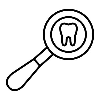 Analiz Simgesi, Basit Siyah ve Beyaz Vektör İllüstrasyonu