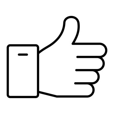 Simge gibi, Basit Siyah ve Beyaz Vektör İllüstrasyonu