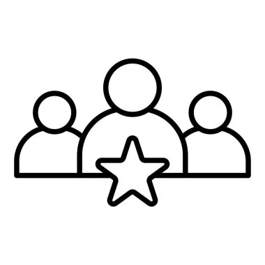 Sonraki GenLeaders satır simgesi, Basit Siyah ve Beyaz Vektör İllüstrasyonu