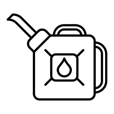 Kutu Simgesi, Basit Siyah ve Beyaz Vektör İllüstrasyonu