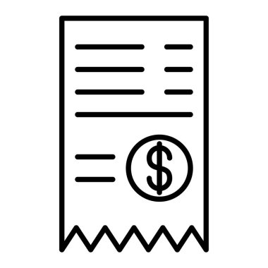 Alım Simgesi, Basit Siyah ve Beyaz Vektör İllüstrasyonu