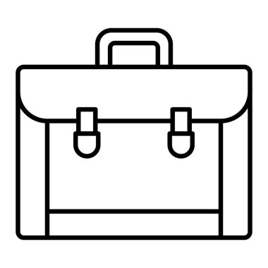 Evrak Dosyası Simgesi, Basit Siyah ve Beyaz Vektör İllüstrasyonu