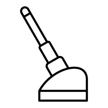 Anten Simgesi, Basit Siyah ve Beyaz Vektör İllüstrasyonu